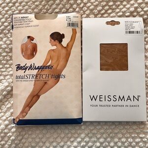 Weissman Honey Footed Tights and Body Wrappers